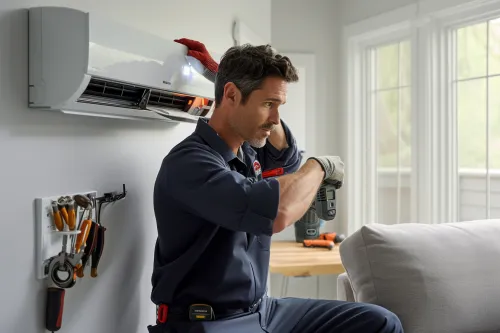 Schéma détaillé des normes techniques et distances réglementaires pour installer une climatisation aux normes en vigueur