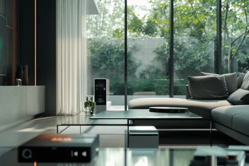 Interface mobile de contrôle domotique permettant de piloter la climatisation et autres équipements via une connexion wifi