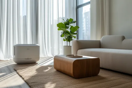 Système d'optimisation énergétique montrant les indicateurs de rendement et les paramètres d'efficacité en temps réel