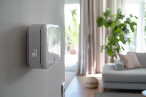 Système de climatisation réversible montrant le cycle thermodynamique avec les flux chaud et froid en circulation