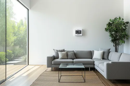 Réglages précis d'un thermostat de climatisation avec interface numérique pour une température optimale en été